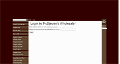 Desktop Screenshot of mcstevenswholesale.com
